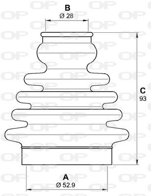 OPEN PARTS Комплект пылника, приводной вал SJK7082.00